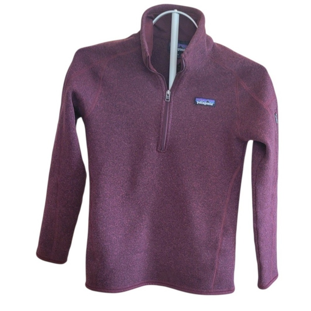 Patagonia Better Sweater 1/4 Zip Fleece Pullover Chianti Burgundy XS‎ 25618